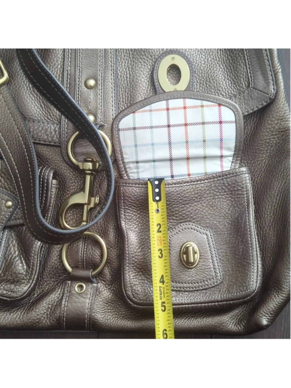 Coach G0982-F14043 Brooklyn EXTRA LARGE Shoulder Bag Messenger Satchel